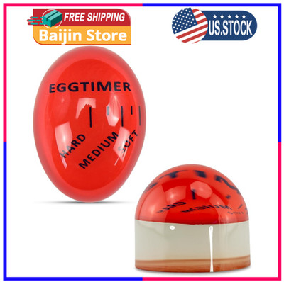 Egg Timer 2-Pack, BPA Free Color Changing for Soft or Hard Boiled Eggs