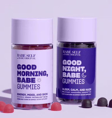 Good Morning & Good Night Babe Gummies 30 Day SLEEP, STRESS, HAIR, MOOD, SUPPORT