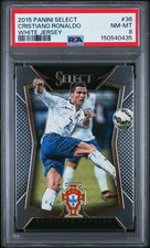 2015 PANINI SELECT 36 CRISTIANO RONALDO WHITE JERSEY PORTUGAL MINT PSA 8