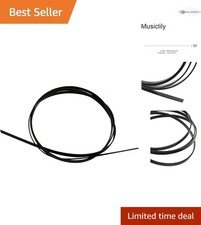 Plastic Guitar Binding Purfling Strip 1650x6x1.5mm Black for Acoustic and Ele...