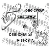 Febest Umlenk FüHrungsrolle Keilrippenriemen FüR Mitsubishi ASX 2.0I 1.8