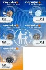 Renata Batteries 341 Watch Battery 5 Pack