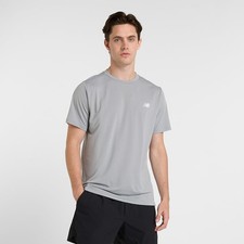 NWT New Balance Men's Sport Short Sleeve Shirt in Grey size Medium