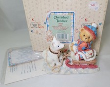 Cherished Teddies Erica "Friends are Always Pulling For You" 176028 Figurine Box