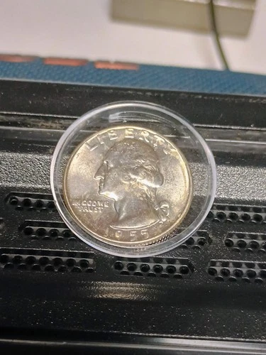 Brilliant Uncirculated Mint State 1955 D Silver Washington Quarter