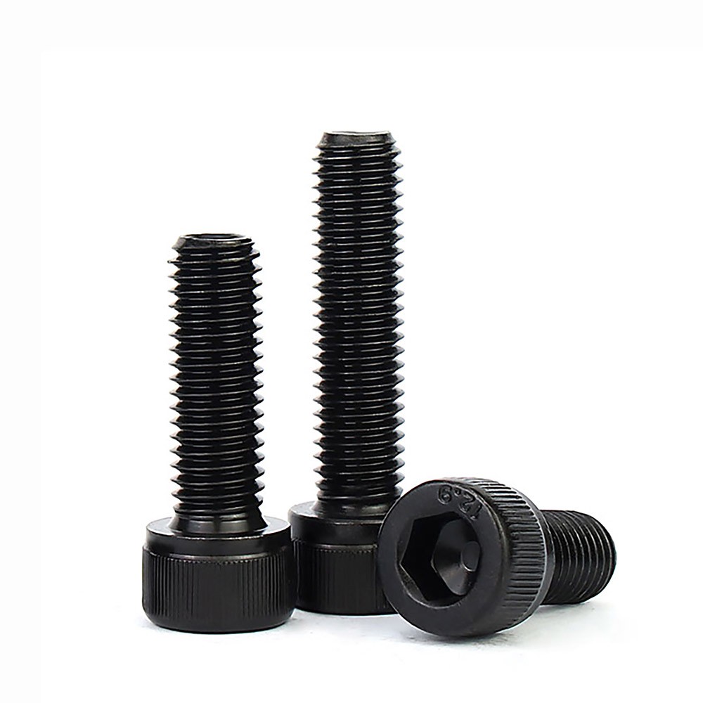 M10 x 1mm/1.25mm Fine Pitch Black Allen Bolt Socket Cap Screws High Tensile 12.9