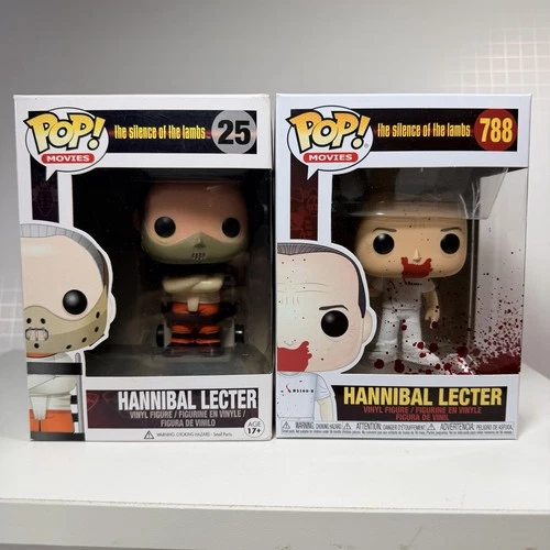 Funko Pop Lot Movies Hannibal Lecter 25 & 788 Silence of the Lambs