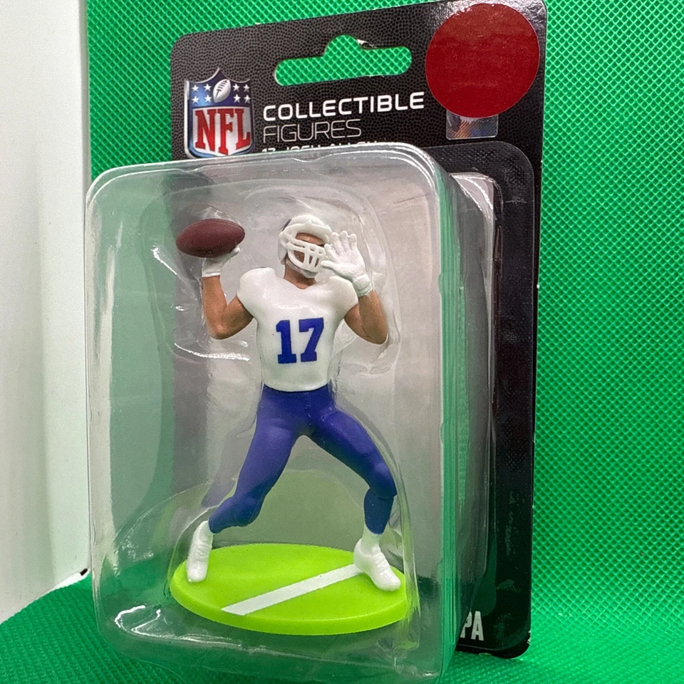 Minifigura coleccionable de la NFL 2023 Josh Allen #17 Buffalo Bills juguete para adorno de pastel Foto 2 de 4