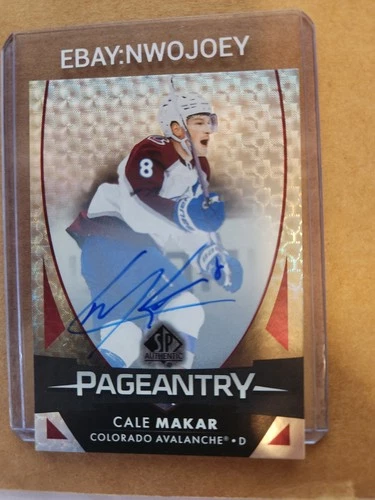 CALE MAKAR 23-24 SP AUTHENTIC 'PAGEANTRY' #P-5 AUTOGRAPH SP AUTO AVALANCHE