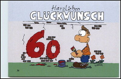 Glückwunsch 60. GEBURTSTAG Karikatur Karrich Postkarte ...