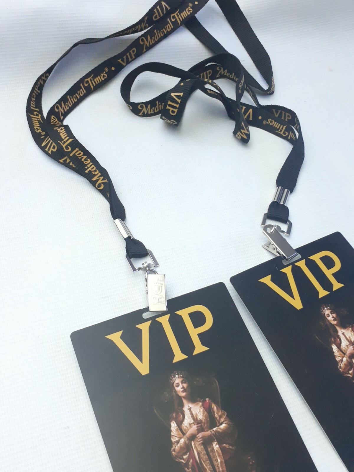 Lot of 2 LANYARD with passes VIP ROYALTY MEDIEVAL TIMES pass eBay