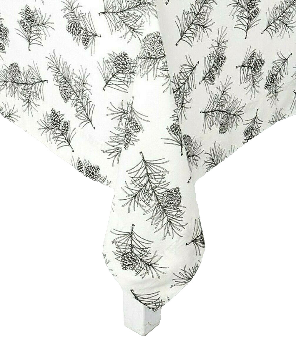 Mantel 100 x 100 cm algodón pino ramas conos ramas de pino USTED