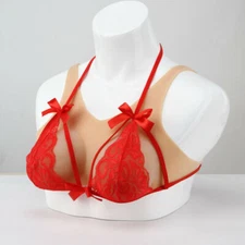 B-G Cup Silicone Breast Forms Breastplate Fake Boobs For Crossdresser Drag Queen