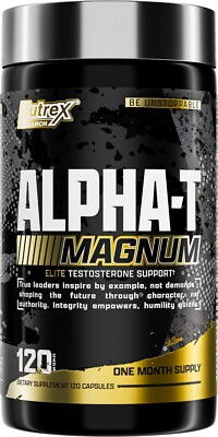 #ad Nutrex Alpha T Magnum Testosterone Booster Muscle Test Support 120 Capsules $39.95
