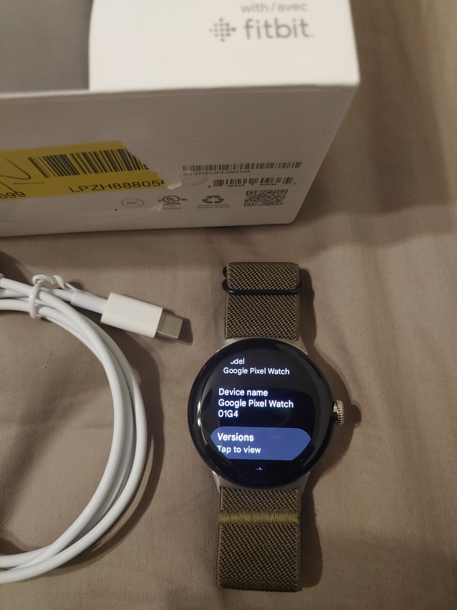 OPEN BOX Google Pixel Watch 1st Gen 41mm GPS WiFi Bluetooth Silver