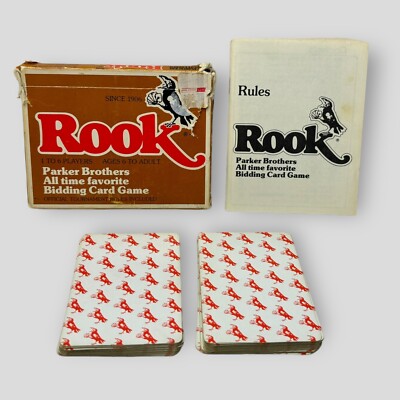 Rook Bidding Card Game Parker Brothers Complete with Rules No. 706 1978 Complete