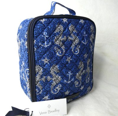 Vera Bradley Lunch Bunch Bag Seahorse of Course case tote school cooler blue NEW