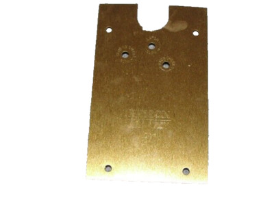 Rixson No. 27 Floor Closer Steel Cover Plate W/ Brass Finish