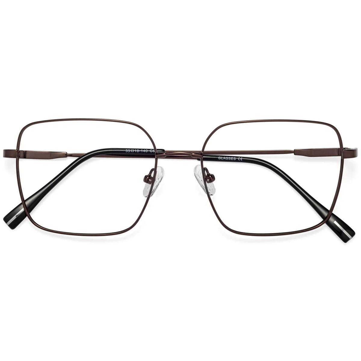 Square-Frame Metal Optical Frames Ray-Ban RB6363 2861 Eyeglasses RB 6363 Glasses Black Silver  main image 4