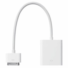 New - Genuine Apple 30-Pin to VGA Adapter White A1368 MC552ZM/B