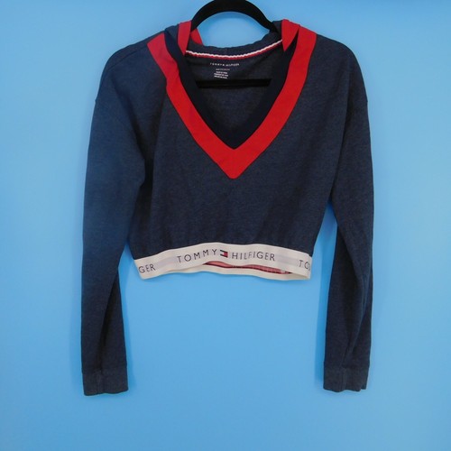 crop hoodie tommy hilfiger