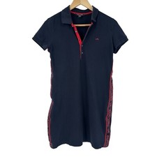 Lauren Ralph Lauren Polo Dress Navy/Red Women's Size MP Spell Out Collared Prep