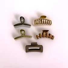 5 Pcs Fashionable and Simple Design Hair Claw Clips for Daily Use