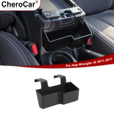 Inner Car Front Armrest Storage Box Tray For Jeep Wrangler JK 11-17 Accessories