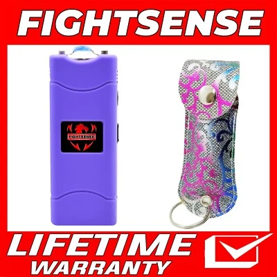 CHEETAH Mini Stun Gun and Pepper Spray Combo for Self Defense -Extremely Powerful New