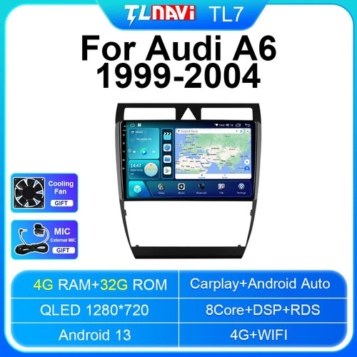 Multimedia Stereo Player GPS Navigator For Audi A6 C5 S6 RS6 2002-2006 Car Radio - Foto 27 di 32