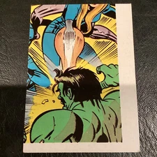 TOPPS COMIC BOOK HEROS MARVEL TRADING CARD CHECK LIST 1974-75 SPIDERMAN HULK EX+