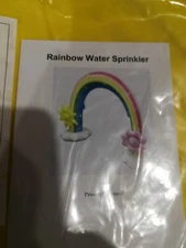 Inflatable Rainbow Sprinkler Summer Outdoor Kids Spray Water Toy Yard Party Pool