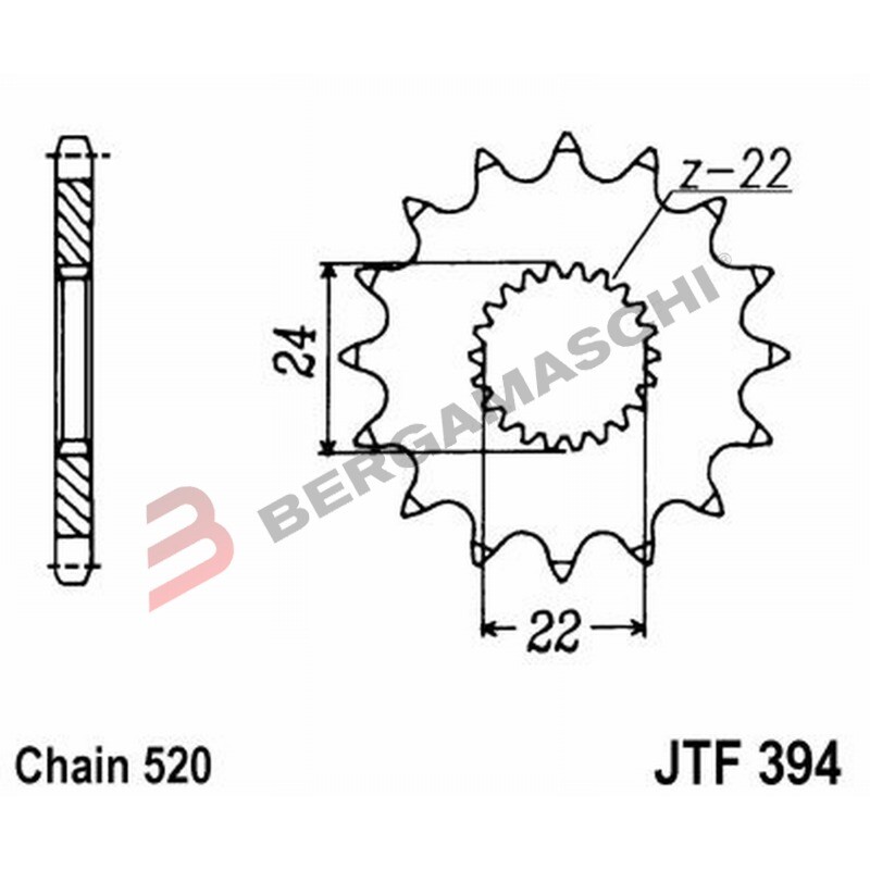 Ritzel Von Übertragung Stahl JT Sprockets 16 Zähne JTF394.16 eBay
