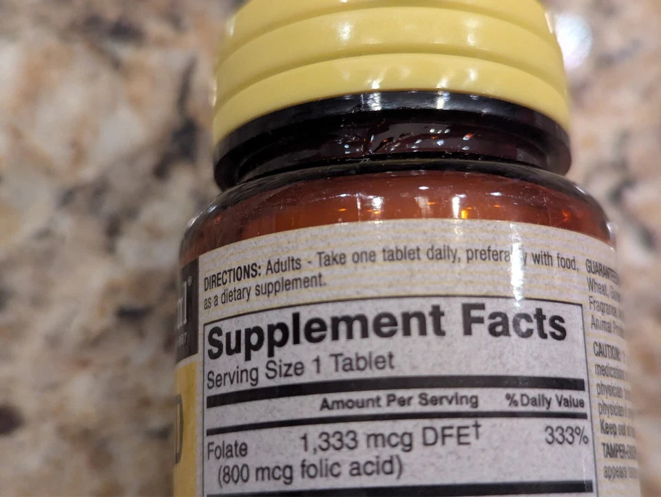 Mason Natural Ácido Fólico 800mcg Salud Cardiovascular 100 Comprimidos caducidad: 03/2026 Foto 4 de 4