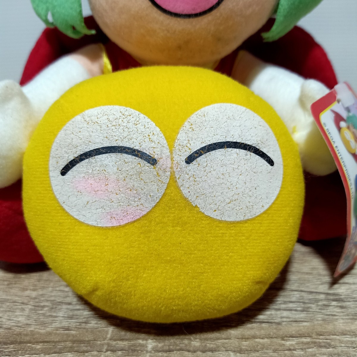 Puyo Puyo Satan Sega 1999 Yellow Ball Plush Toy Japan TAG 8
