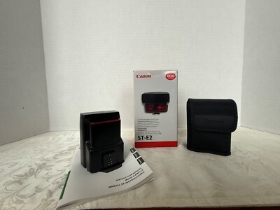   Canon ST-E2 Speedlite Wireless Transmitter   MINT!   w/ Box, Case + Manual!