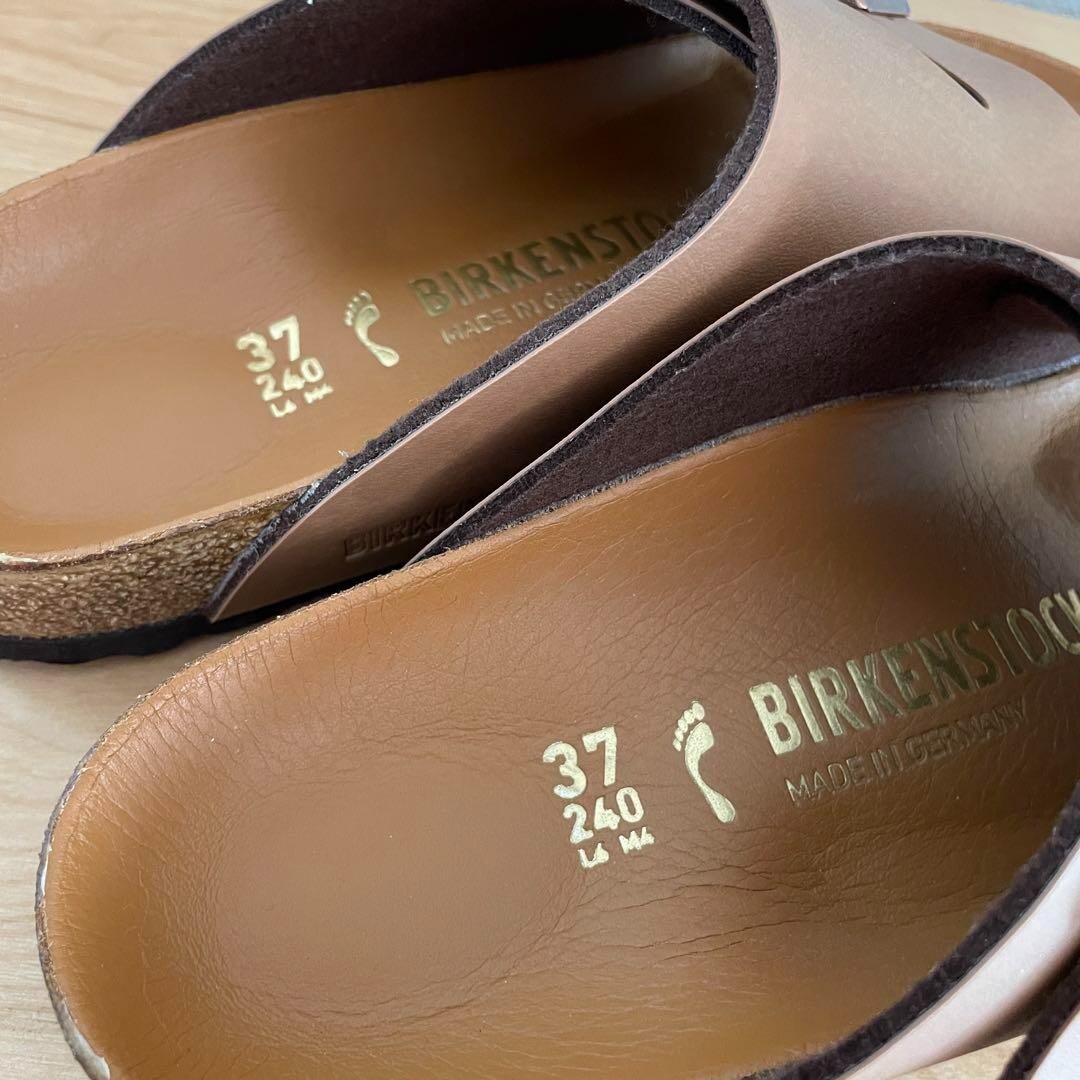 BIRKENSTOCK ZURICH BS Sandals Light Brown Narrow Size 37 JP