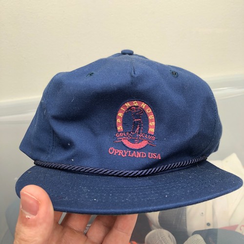 Vintage Golf Hat. Blue Trucker 
