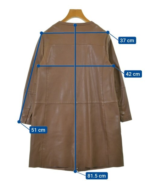 ジャケット MAX MARA Women Jackets ELVIRA 185 002 BROWN ジャケット MAX MARA Women Jackets ELVIRA 185 002 BROWN Nappa