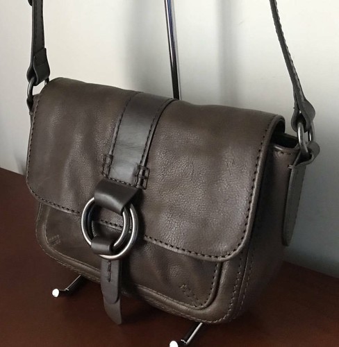 frye & co. Leather Small Crossbody ~ Adelaide ~ Stone - Picture 3 of 8