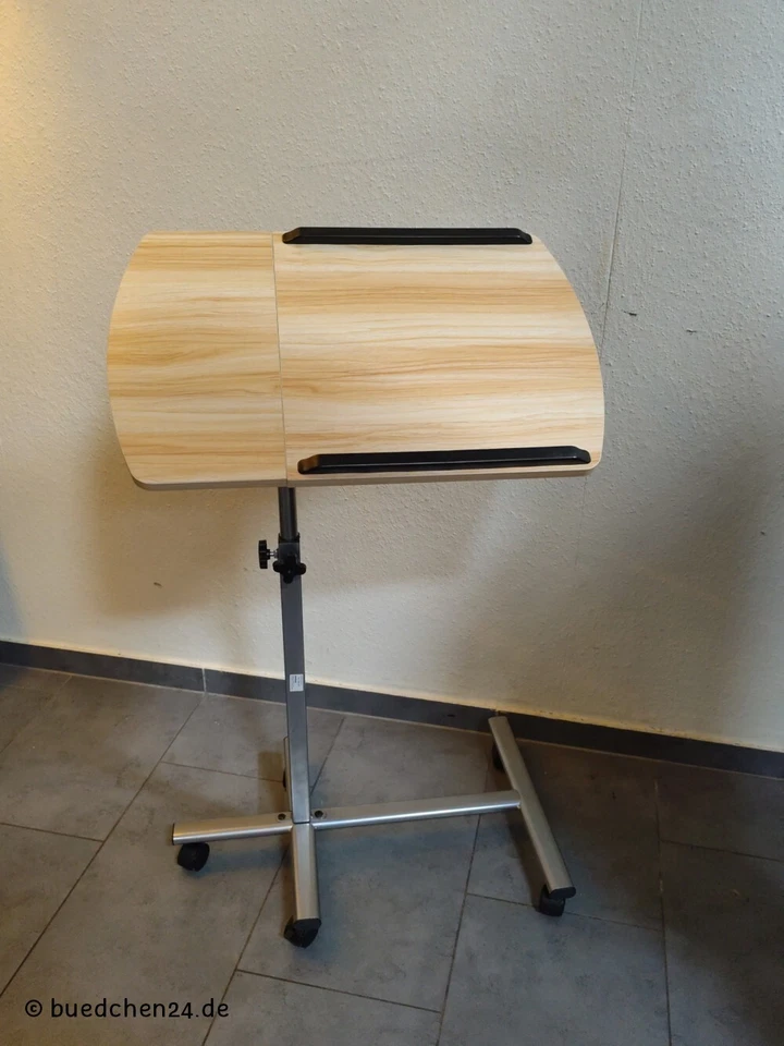 Laptopständer Beistelltisch rollbar Klapptisch Lesetisch Betttisch Stehtisch - Bild 4 von 4