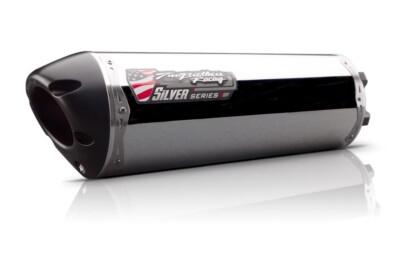 2013-2015 CBR500 Two Brothers Polished Slip On Exhaust SILVER