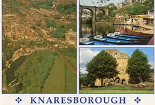 Postcard  Yorkshire   Knarsborough   multi views  uposted Dennis