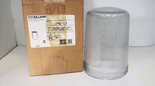 HUBBELL KILLARK VMG-17 GLOBE, CLEAR RIBBED LIGHT FIXTURE, 5-1/2" DIA., 250W, NIB
