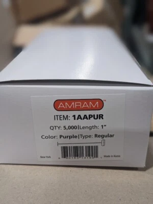 Amram Fasteners 1" 1AAPUR Purple 5,000
