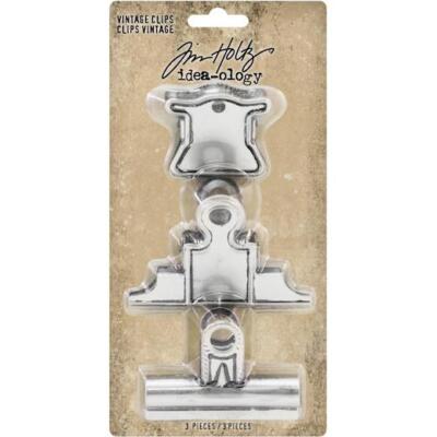 Tim Holtz Idea-Ologie Metall Vintage Clips 3 Stck. TH93795