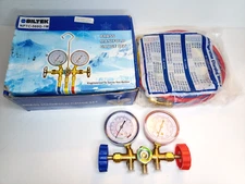 BRAND NEW BRASS MANIFOLD GAUGE SET BILTEK NPTC-560G-1M REFRIGERATION 360-RYB