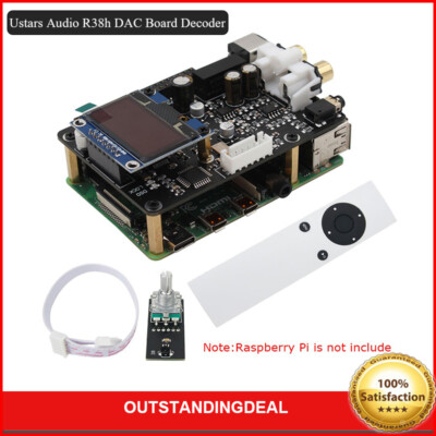 Ustars Audio R38h DAC Board Decoder Kit IIS 768KHz DSD512 For Raspberry Pi os67