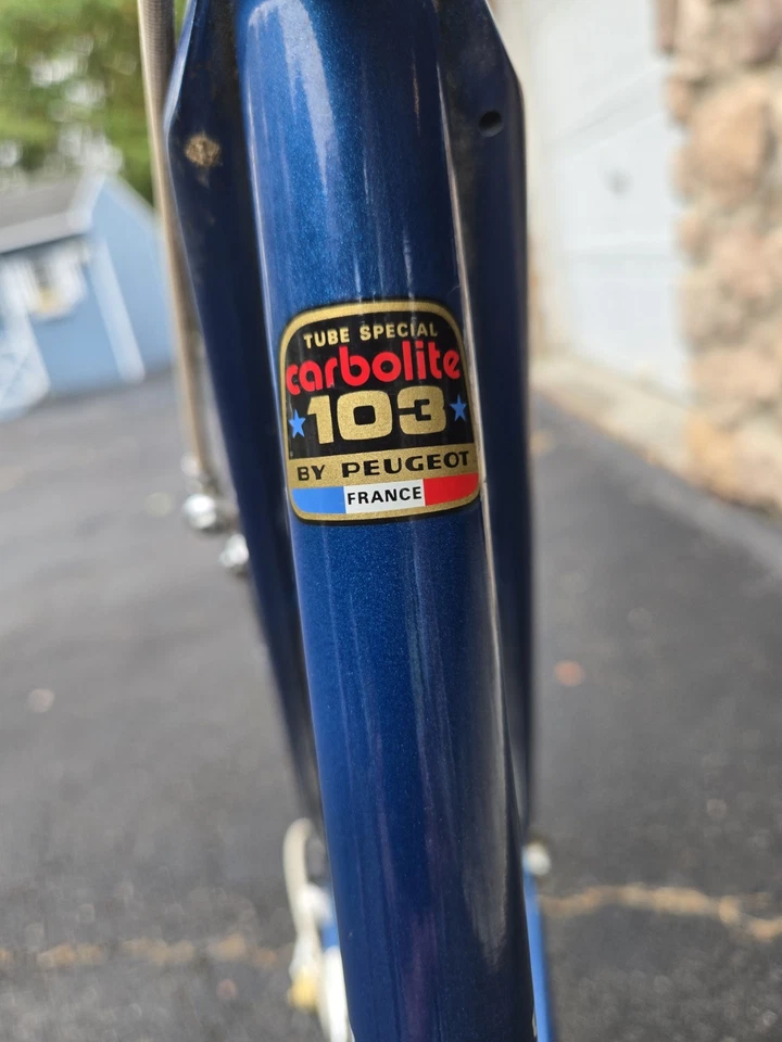Vintage Peugeot Iseran Bicycle 26” 103 Carbolite Frame France  27” Wheels - Image 3 of 4