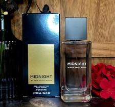 Bath Body Works Midnight Men's Collection Cologne 3.4 oz RARE DISCONTINUED